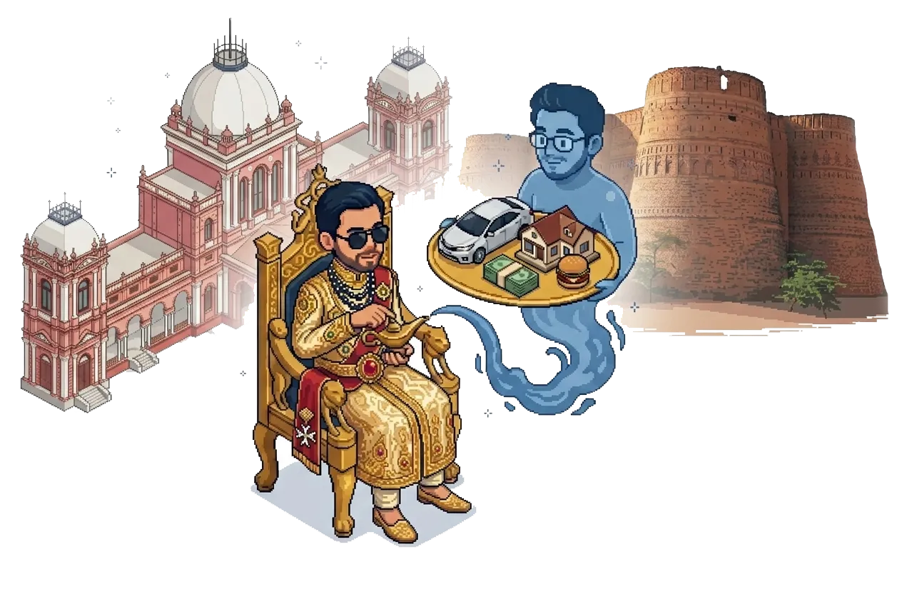 Baithe Bithaye official chair illustration showing ease and comfort for getting services and products at BaitheBithaye.pk